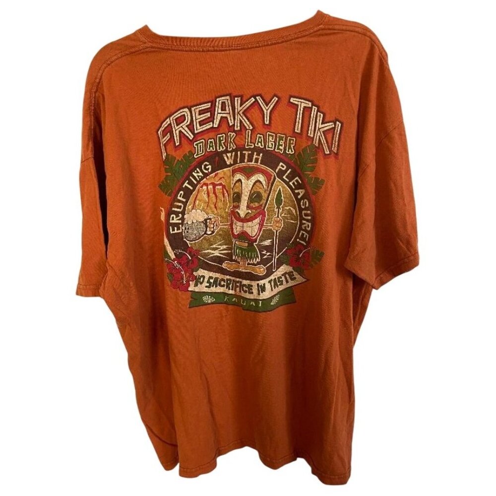 Freaky Tiki Dark Lager Kauai Hawaii T-Shirt Tshirt T Shirt Tee Vintage XXL 2XL